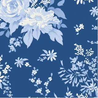 LUCKY LAST PIECE Wildgarden in Night | Something Blue by Tilda | 40cm x WOF