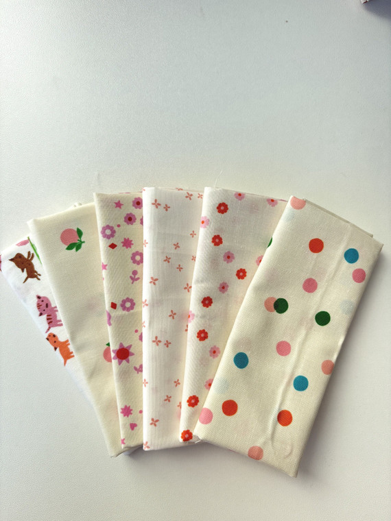 Pinky Low Volume Fat Eighth Bundle | 6pcs