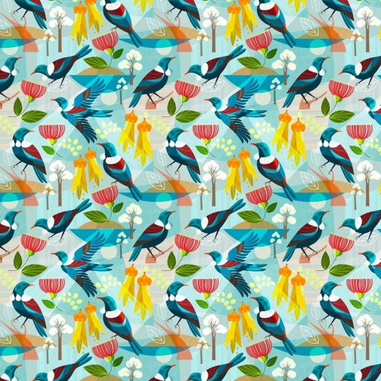 Tui in Blue | Birdsong by Ellen Giggenbach | per 10cm
