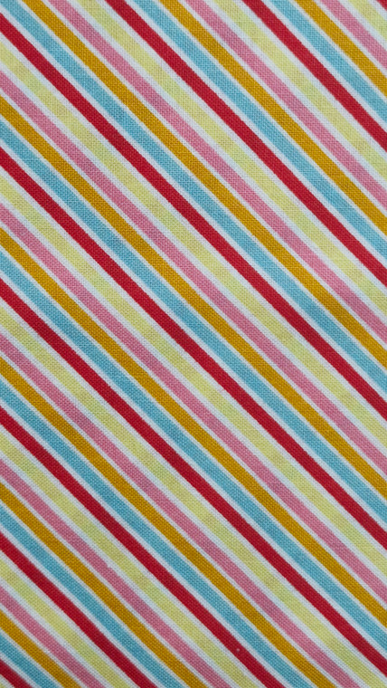 Diagonal Stripes in Multi | Wistful Winds by Doohikey Designs | per 10cm