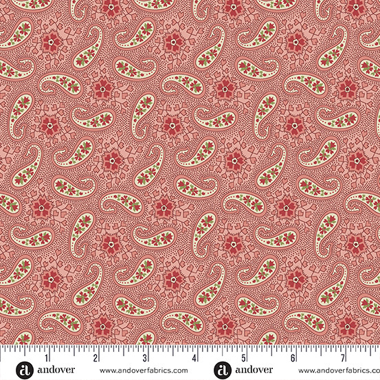 Pasley Snowflake in Rose | Joy by Laundry Basket Quilts | per 50cm