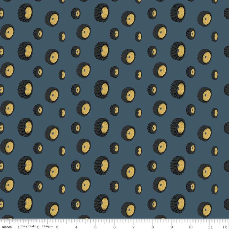 Blue Tires | Riley Blake Designs | per 50 cm