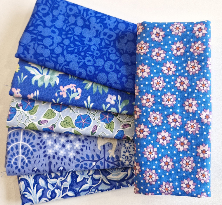 Electric Blue Fat Eighth Bundle | 6pcs