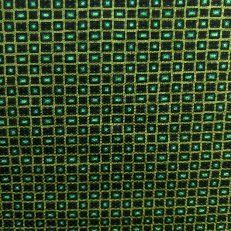 Green Squares | Star of Hope by Benartex | per 50cm