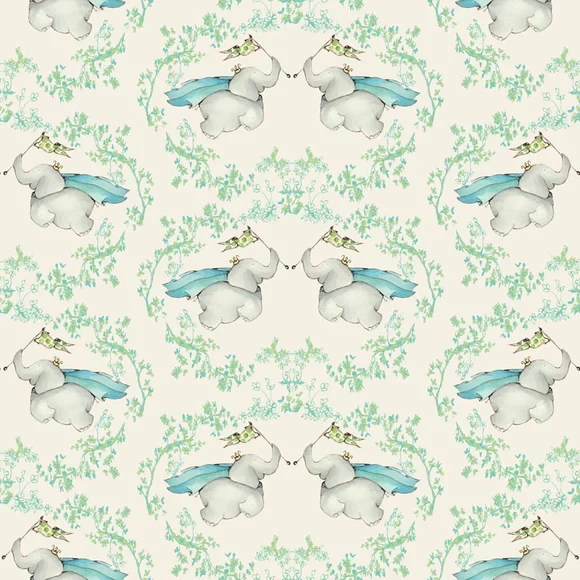 Flying Elephant in Cream | RB Studios | per 50 cm