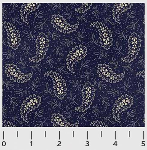 French Country Blue and Cream | Sara Morgan by P&B Textiles | per 50 cm