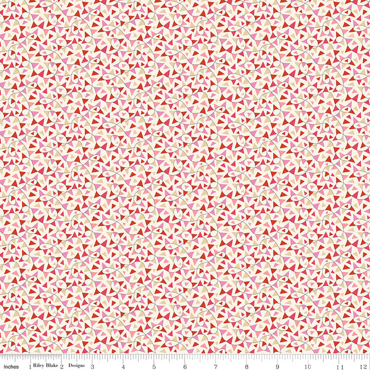 Fun Fair Bunting in Pink | Summer Fair by Liberty | per 10cm