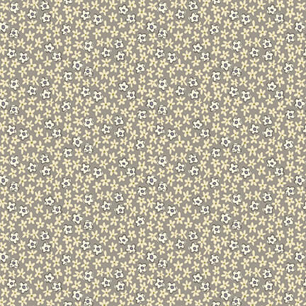 LUCKY LAST PIECE Mini Daisies in Grey | Tealicious by Annie Downs | per 30cm