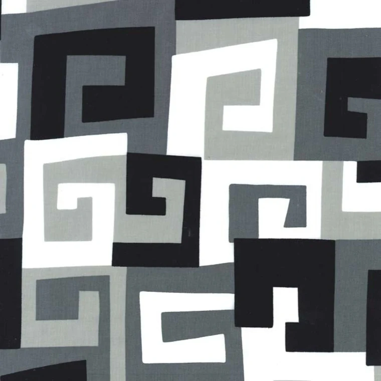 Maze in Black | Michael Miller | per 10 cm