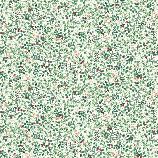 Country Christmas in Cream | Makower Uk by Andover Fabrics | per 10 cm