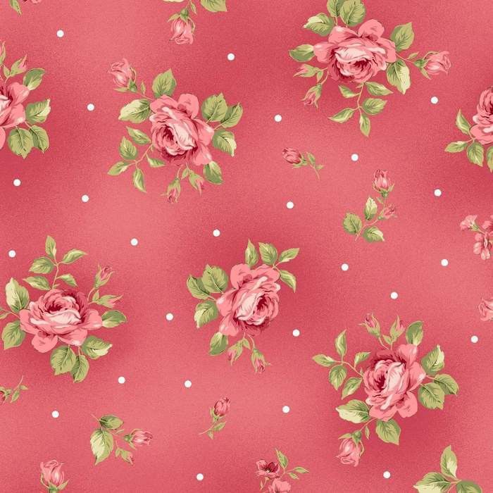 Flannel Small Roses in Pink | Welcome Home by Jennifer Bosworth | per 10cm
