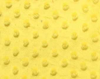 Minky Dimple in Yellow | per 10cm