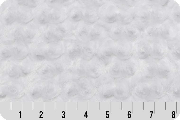 Luxe Cuddle Swirl Minky in Snow | per 10cm