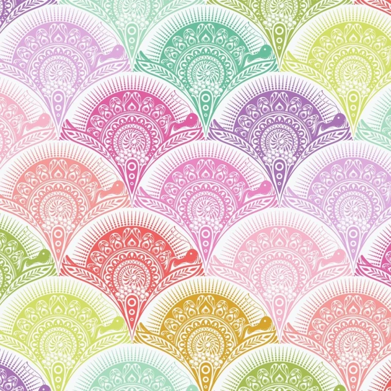 Snail Scallop in Sugarrush | Prince Charming Deja Vu by Tula Pink | per 10cm