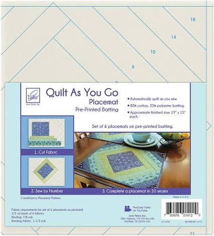 Quilt As You Go 6 Placemats | June Tailor