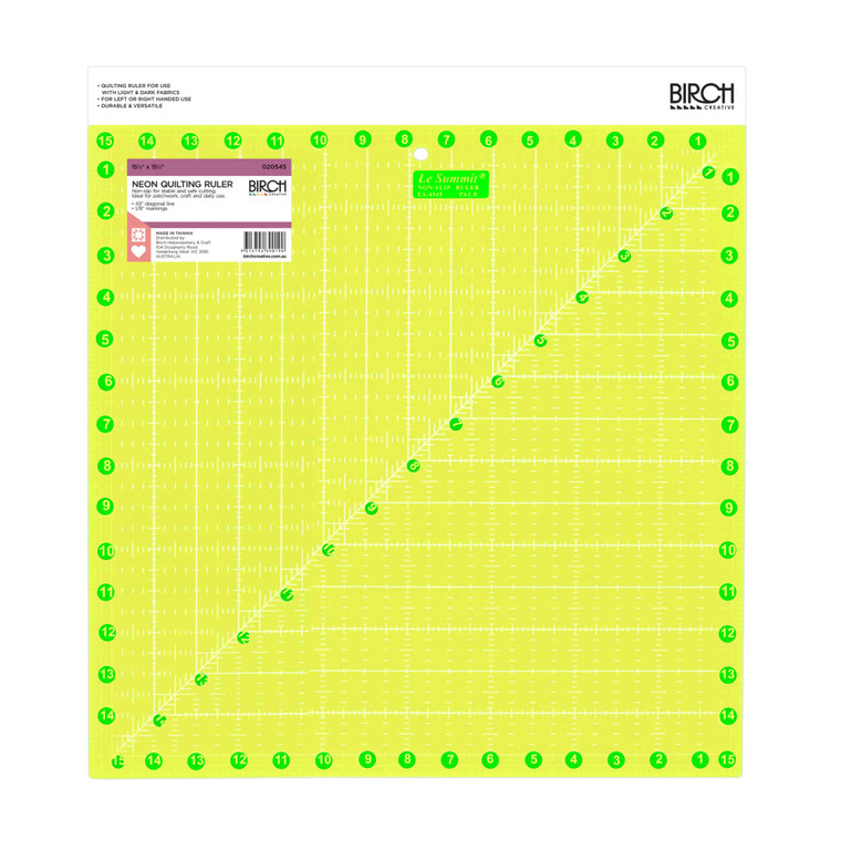 Quilt Square Non Slip Fluoro | 15.5" x 15.5"