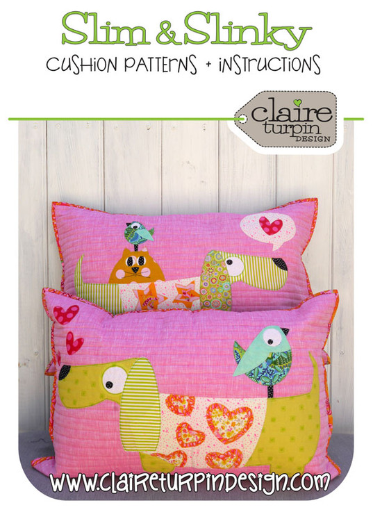 Slim & Slinky Cushion Patterns | Claire Turpin