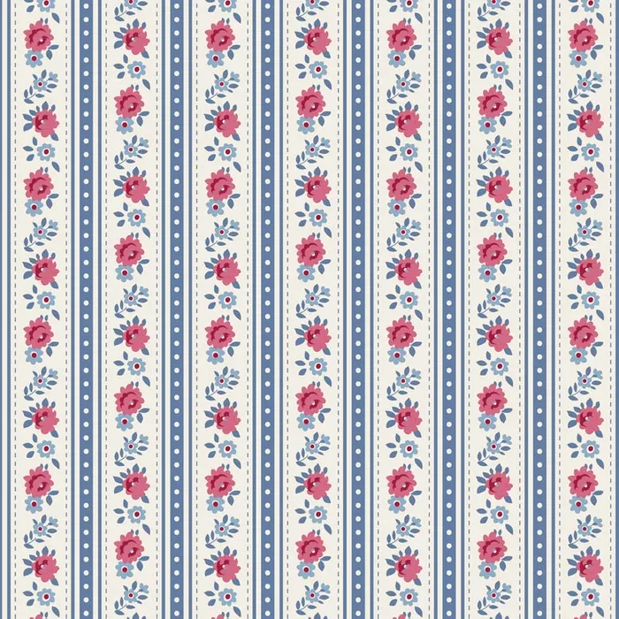 *** PRE SALE *** Agnes in Blue | Tilda Village Life | per 10cm