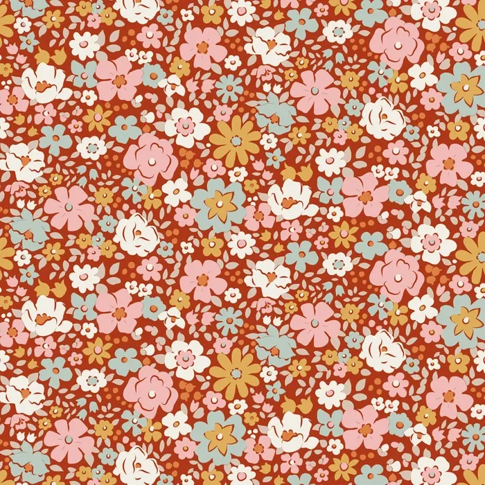 *** PRE SALE *** Esther in Rust | Tilda Village Life | per 10cm
