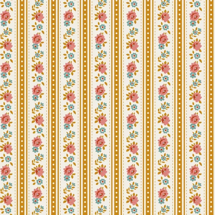 *** PRE SALE *** Agnes in Ochre | Tilda Village Life | per 10cm