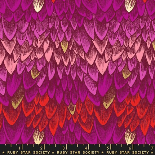 Scales in Rose | Fireglow by Ruby Star Society | per 10cm