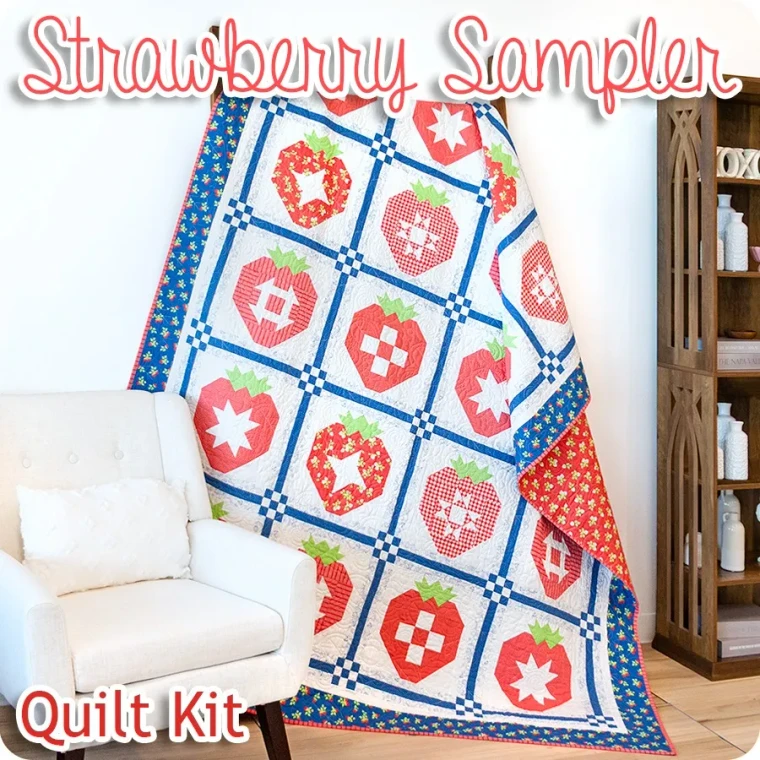 Strawberry Sampler Quilt Kit | Fruit Salad by Corey Yoder | per kit