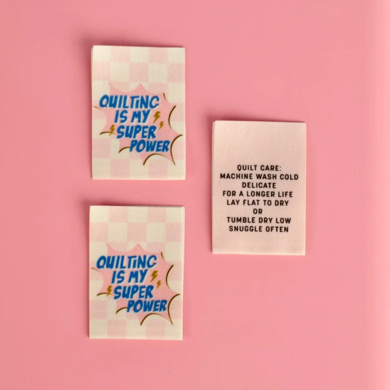 Quilting is My Super Power Designer Labels