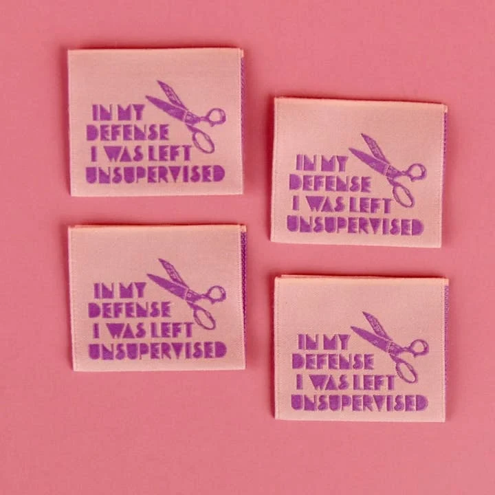 In My Defense Sewing Labels by Kati Cupcake