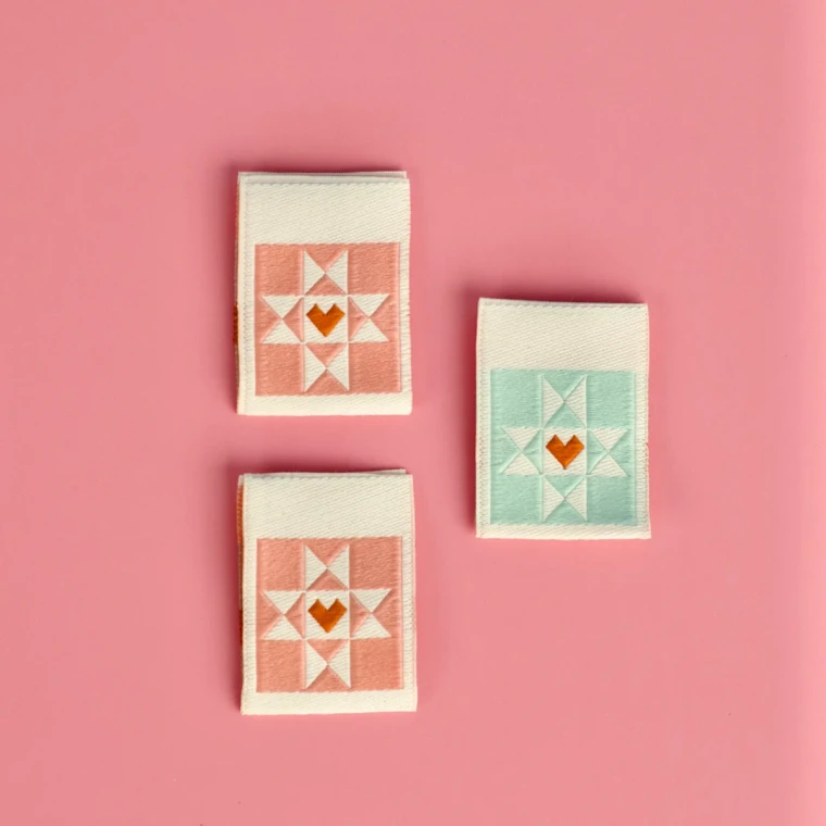 Heart Star Block | Sew in Labels