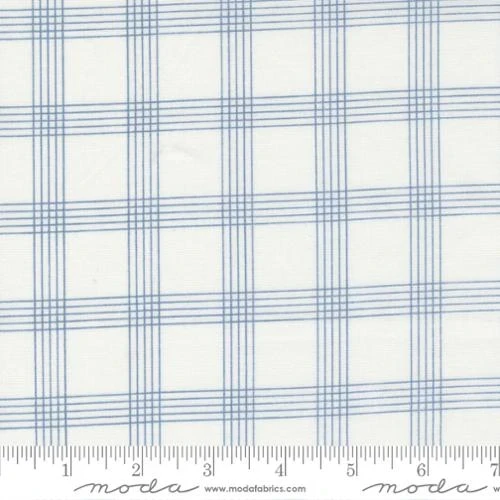Plaid in Light Blue on Cream | Nantucket Summer by Camille Roskelley | per 10cm