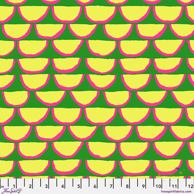 Segments in Green | August 2026 by Kaffe Fassett | per 10cm