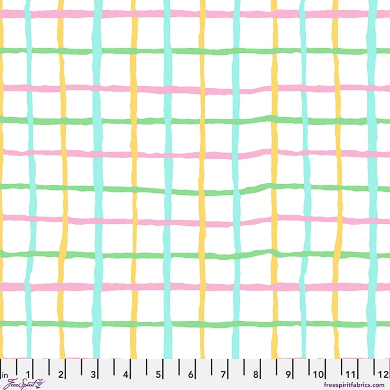 Grid in Pastel | August 2026 by Kaffe Fassett | per 10cm