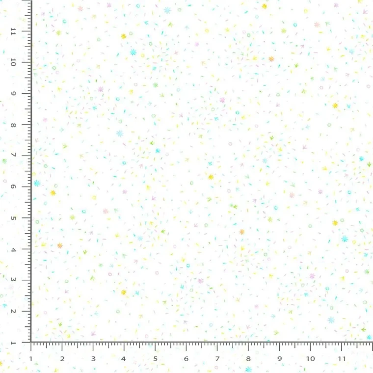 Sparkle Cotton in White | Chicken Scratch by Charisma Horton | per 10cm