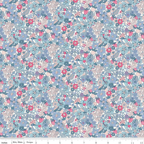 Flowertop Forest in Blue | Everlasting by Liberty | per 10cm