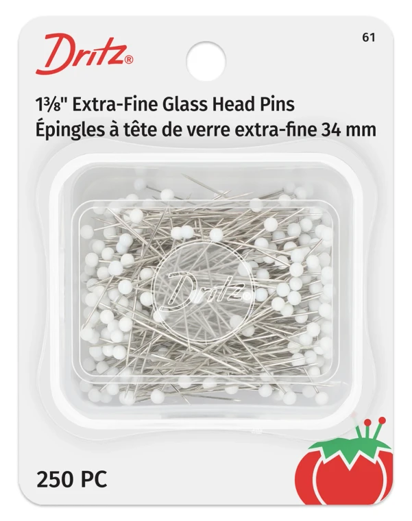 1&3/8" Extra-Fine Glass Head Pins | Dritz