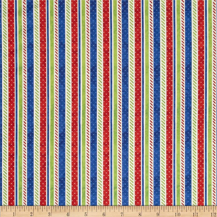 Santas Surprise Stripe 1/2 Metre Length