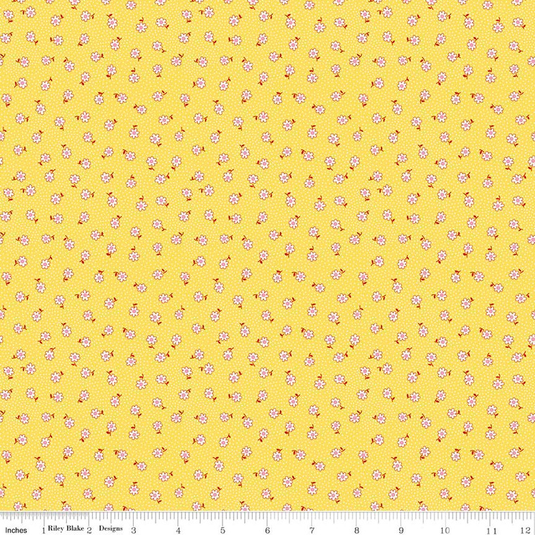 TOY DAISY YELLOW 1/2 Metre Length