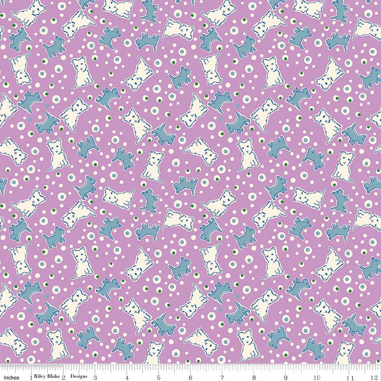 TOY DOG PURPLE 1/2 Metre Length