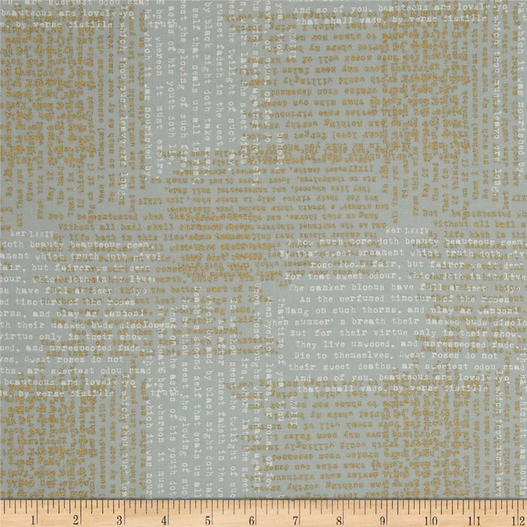 Lustre Metallic - Shakespear Zen Grey 1/2 Metre Length