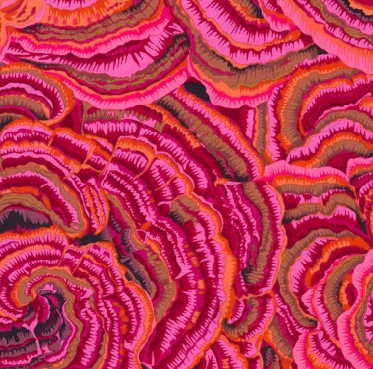 Tree Fungi in Pink | Kaffe Fassett Collective | Per 10cm