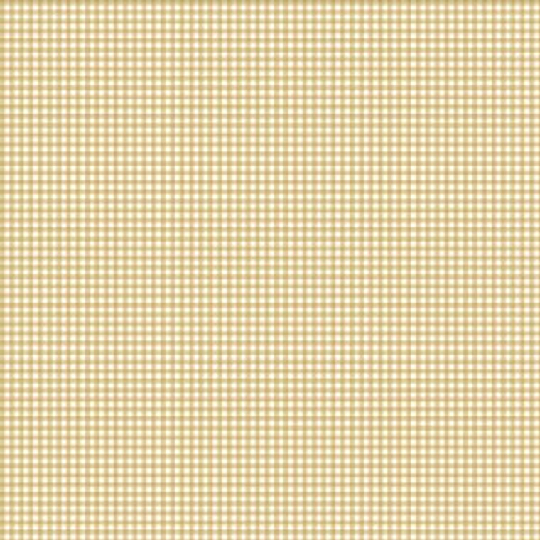 Gingham Farmhouse Mustard Poppie Cotton  -  per half metre length