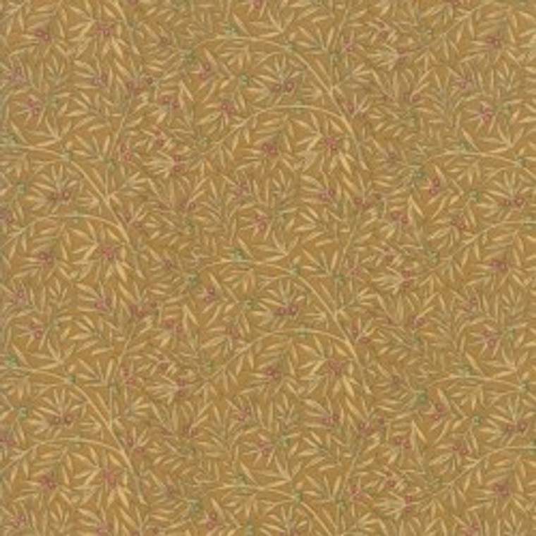 Room Decoration Gold 7345  | May Morris Studio by Moda | per half metre