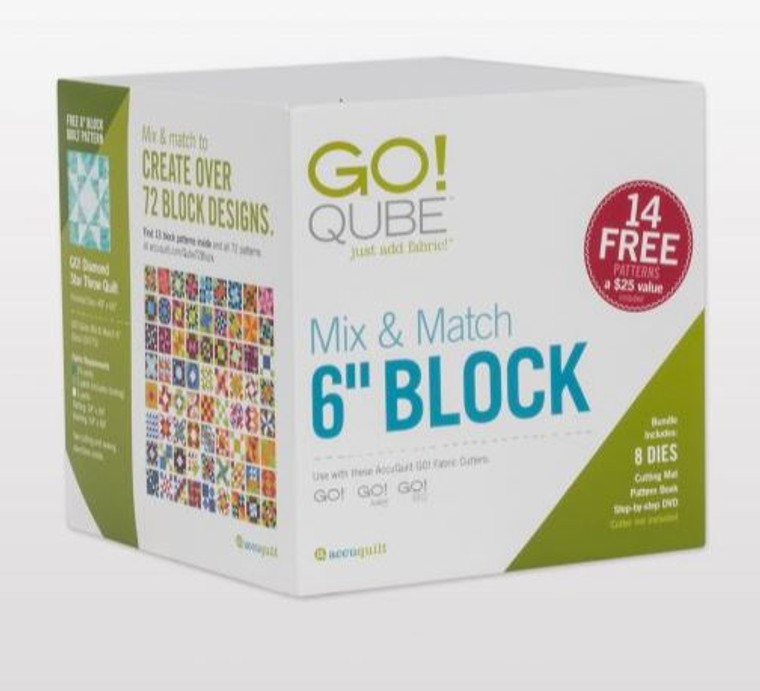 Accuquilt - GO QUBE Mix & Match 6" block AQ55775