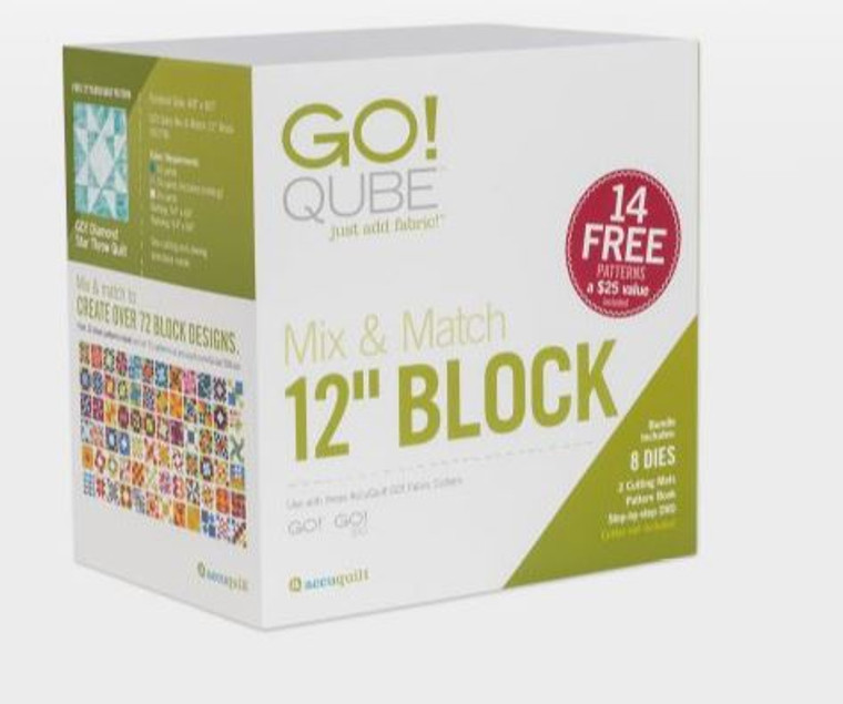 Accuquilt - GO QUBE Mix & Match 12" block AQ55778