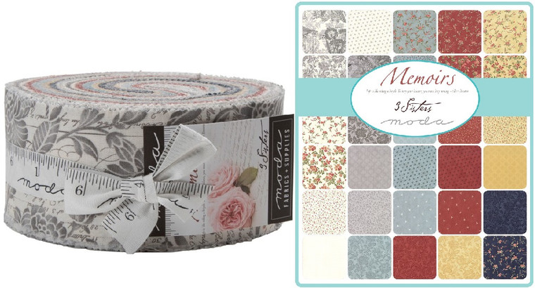 'Memoirs' by 3 sisters for Moda  2 1/2" Jelly Roll   - last one!