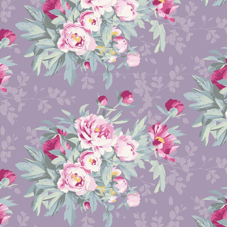 Hazel Lavender - Tilda Woodland collection - 1/2 metre length