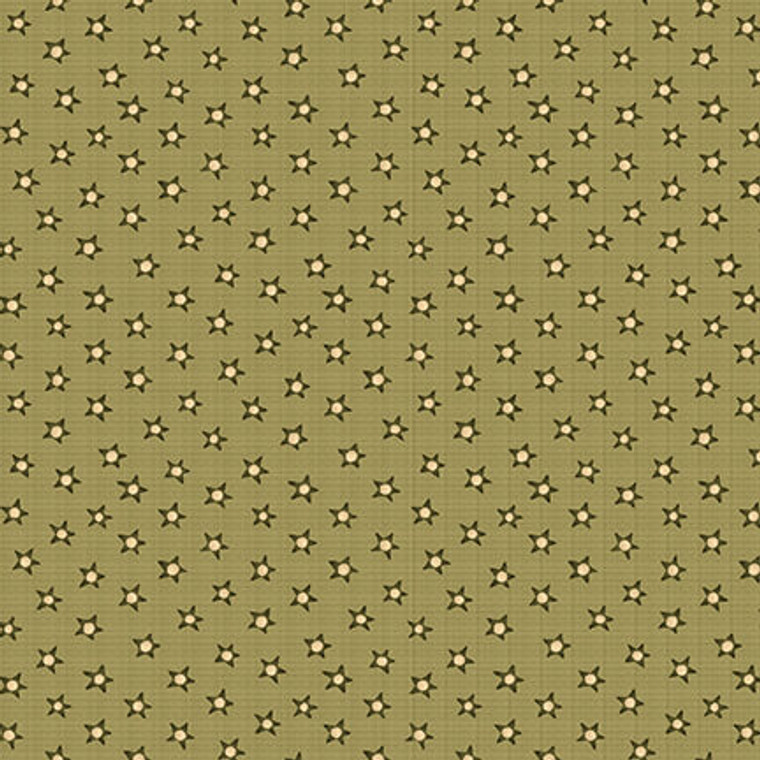 Stars Green - On the 12th day Collection - 1/2 metre length