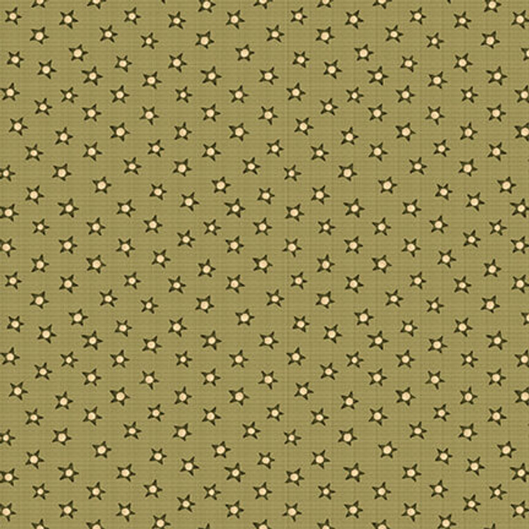 Stars Green - On the 12th day Collection - 1/2 metre length