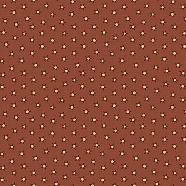 Stars Red - On the 12th day Collection - 1/2 metre length