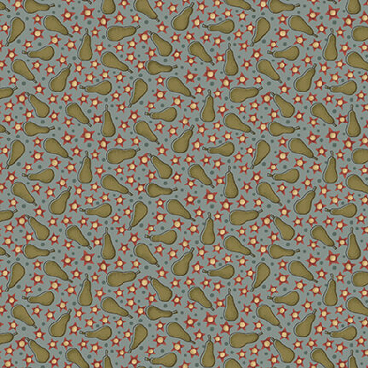 Pears Blue - On the 12th day Collection - 1/2 metre length